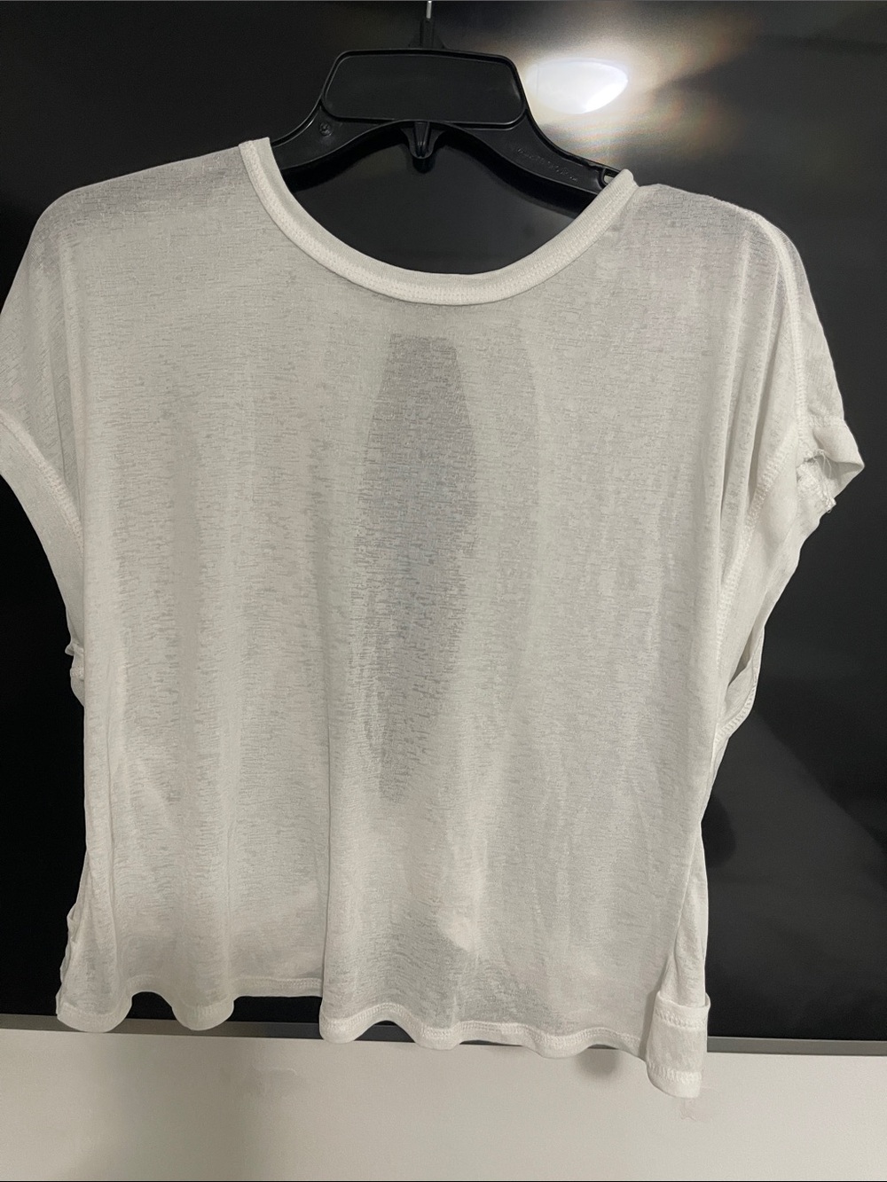 Women's White Short Sleeve Crewneck Tee